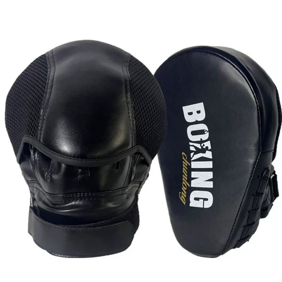 Boxing Pads for Men Women& Kids PU Leather Focus Mitts for Martial Arts Boxing Training,Curved Punch Mitts for MMA Karate