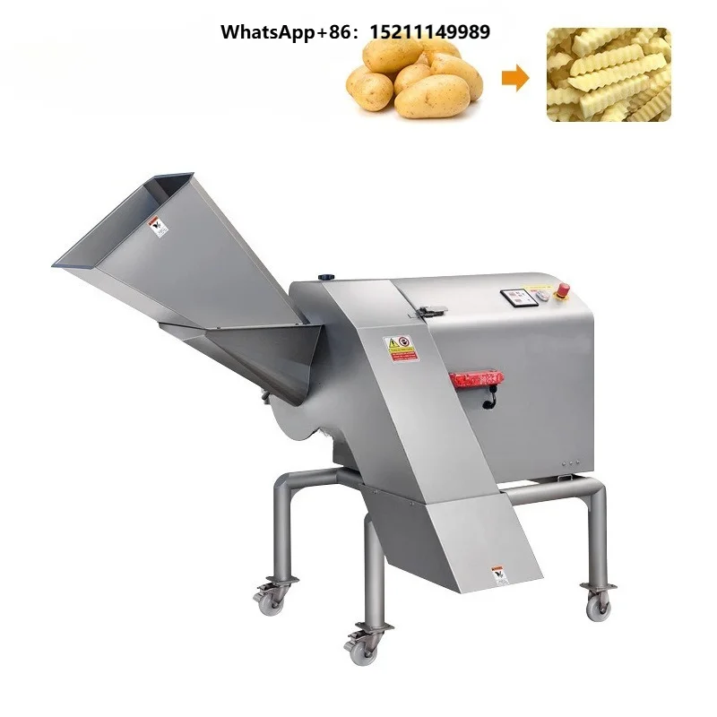 Automatic 800kg/h Vegetable & Fruit Slicer Dicing Machine with Motor for Bakery and Flour Mill French Fries Cutter
