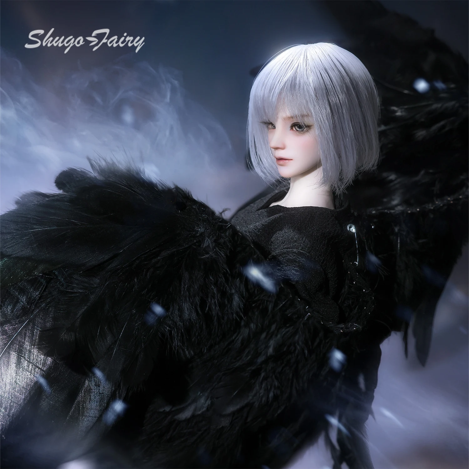 BJD Doll 1/4 Alain Full Set Gothic Fantasy Style Anime Figure Duke Prince Outfit Wig Wings A Young Male's Face Shuga Fairy MSD