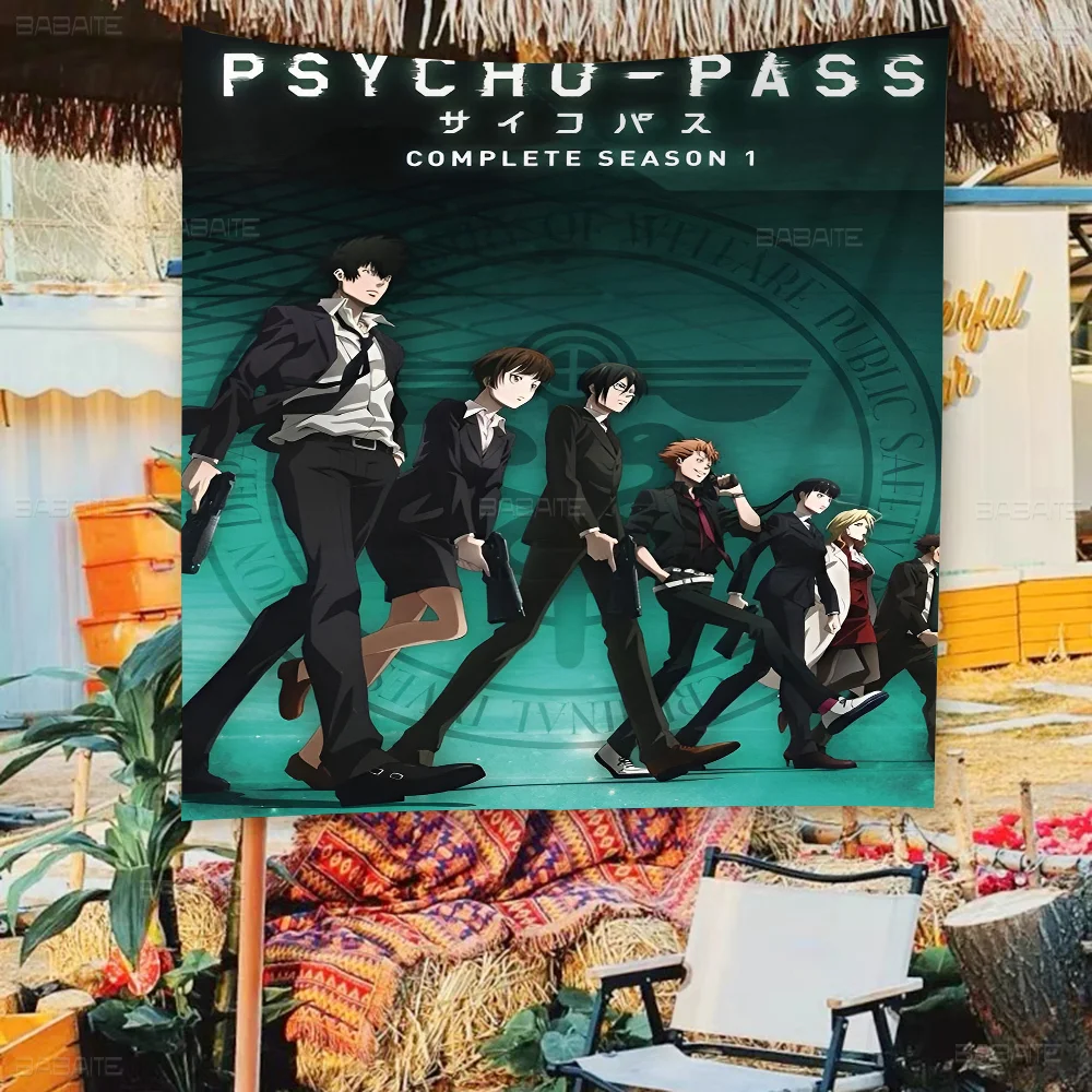 PSYCHO-PASS Anime Chart Flag For Living Room Home Dorm Decor Art Home Decor Banner