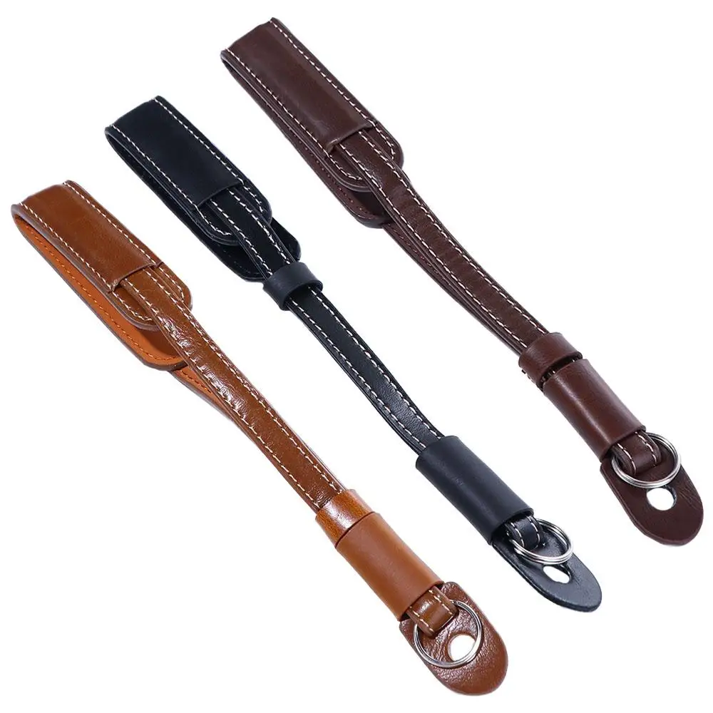 Universal Camera Strap Accessories Equipment Camera Wrist Belt Wristband Anti-lost Rope PU Leather Lanyard Camera Wrist Strap