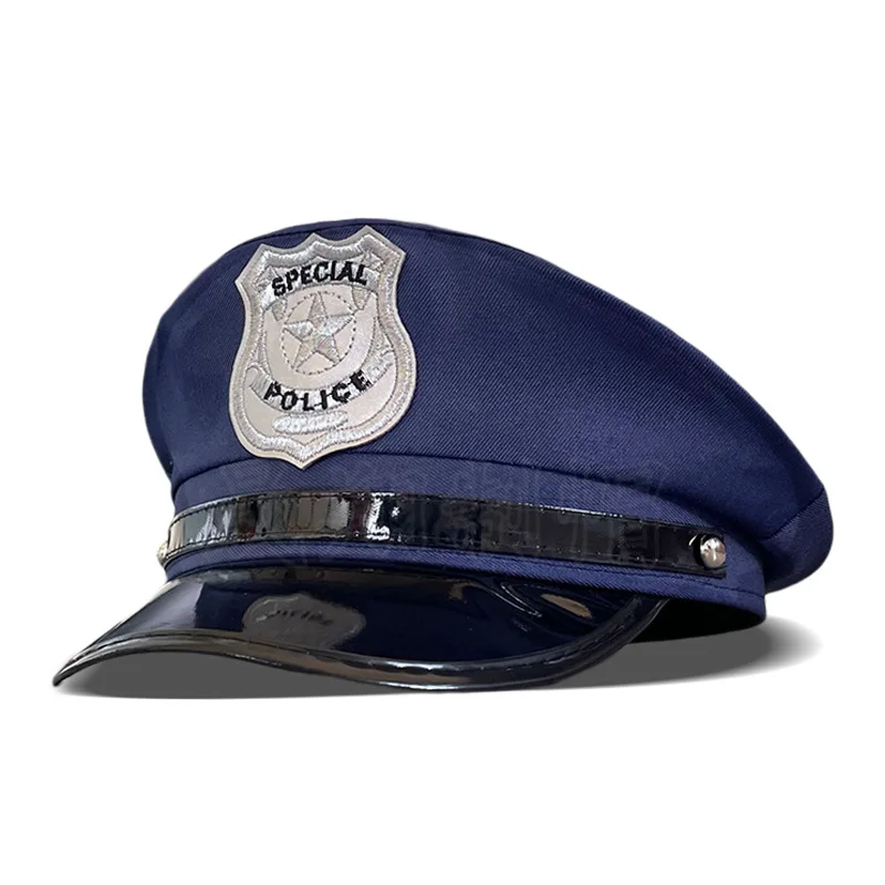 

Military Hat Army Peaked Children Police Cap Sun Protection Toys Sunshades role-playing House Play Props Uniform 8M261