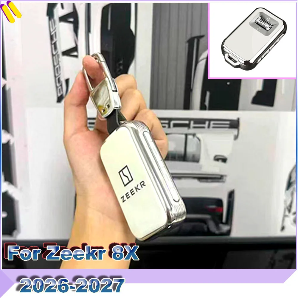 Minimalist Full Wrap Car Key Case Fit For  Zeekr 8X 9X 009 2026-2027 Premium Texture Key Fob Cover Auto Accessories ﻿