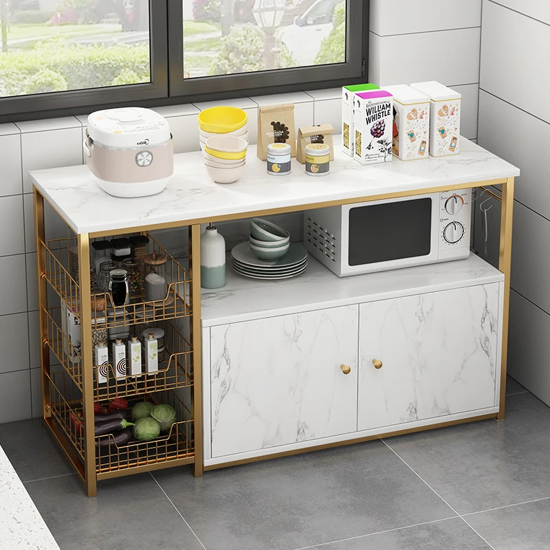 Kitchen rack Floor-to-ceiling multi-layer locker Multifunctional cabinet Cutting table Household storage cabinet Beifeixia