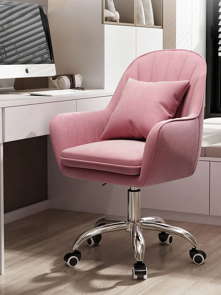 

Nordic Computer Chair,Home Furniture Armchair,Living Room Backrest,Stools,Leisure Office Chair,Bedroom,Rotary Makeup Chairs