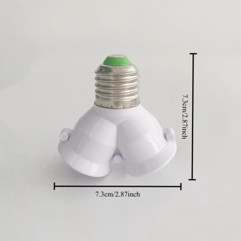 Standard E27 To 2-E27 Screw LED Base Light Lamp Bulb Socket Splitter Adapter Lamp Holder Socket Converter Bulb Holder