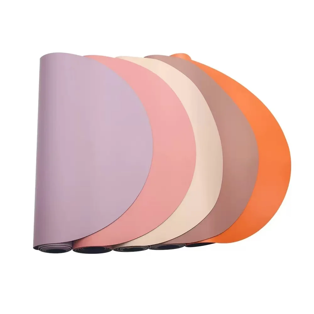 

Professional Odorless PU Natural Rubber Yoga & Pilate Mat Eco-Friendly 4mm, 5mm Thick Yoga Mat for Home Gym Fitness