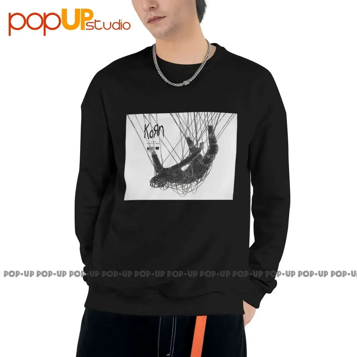 

Korn The Nothing Cd Cover Sweatshirt Pullover Shirts New Retro Hipster Streetwear