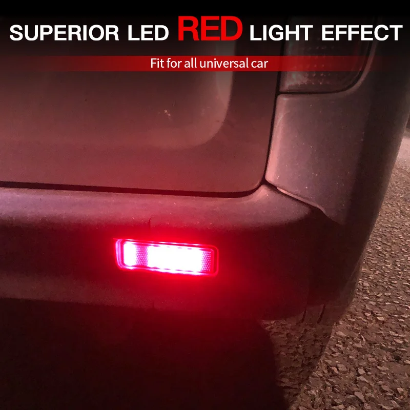 2×LED Rear Bumper Reflector Lights Indicator Taillight Fog Lamps for Opel Vivaro/Movano A/Renault Master/Trafic/Nissan Primastar