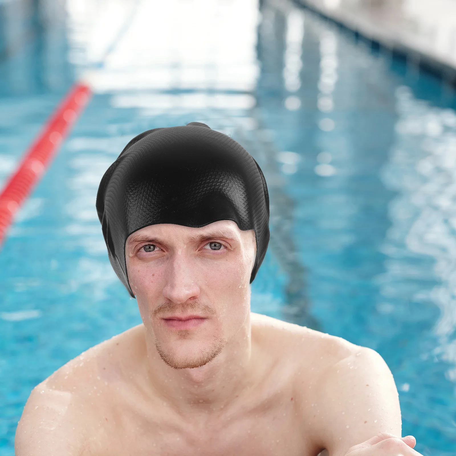 Gorro de natación de silicona, gorro de natación Flexible, protección para el cabello, ajuste cómodo para hombres, mujeres, gorro de natación juvenil para nadar el cabello