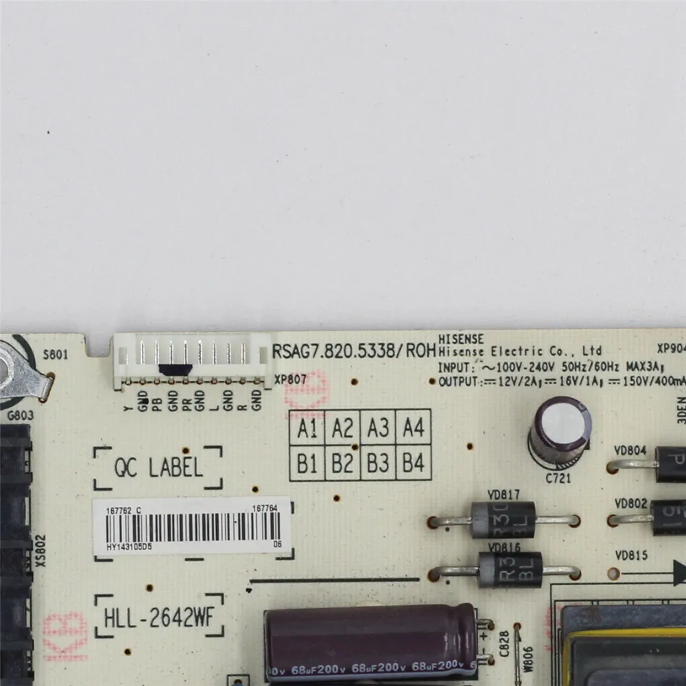 RSAG7.820.5338 ROH Power Supply Card RSAG7.820.5338  Professional TV Parts Original Power Support Board  RSAG7.820.5338/ROH