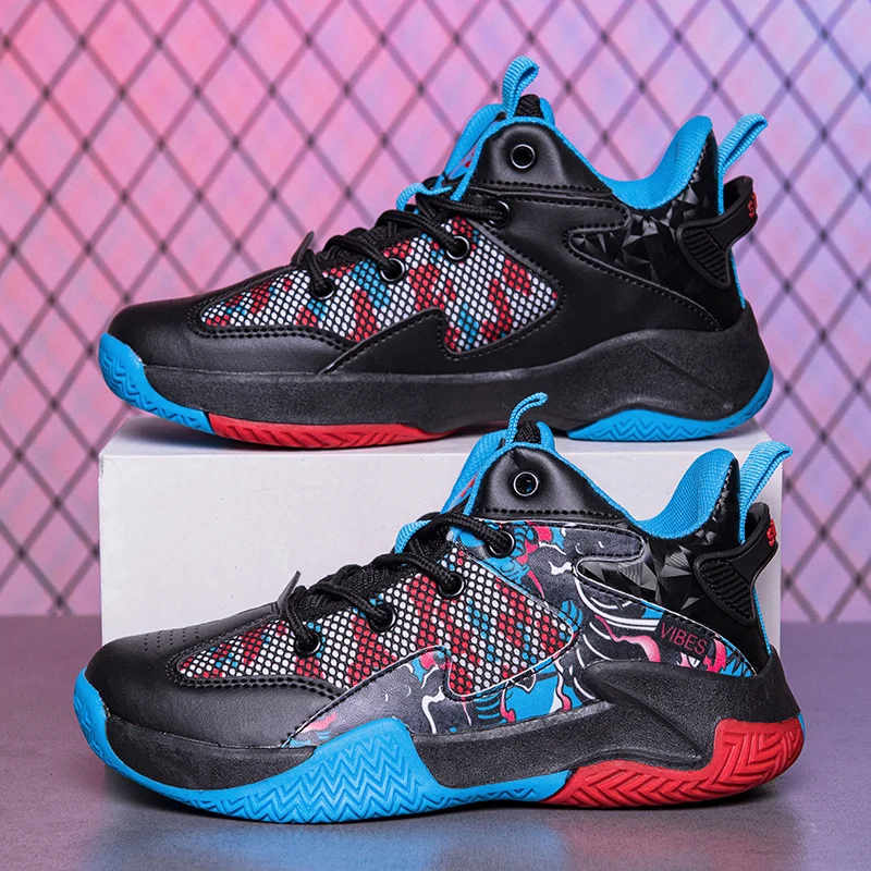 

Fashion Children's Basketball Shoes Boys Non-Slip Breathable Running Sports Shoes Outdoor Casual Shoes Girls 30-40