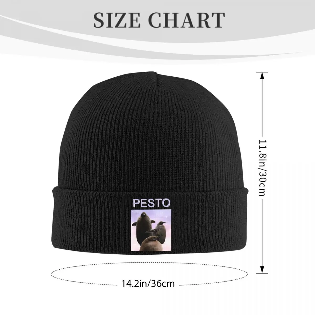 Cute Pesto Penguin Knit Hat Beanies Winter Hat Warm Hip-hop Animal Caps for Men Women