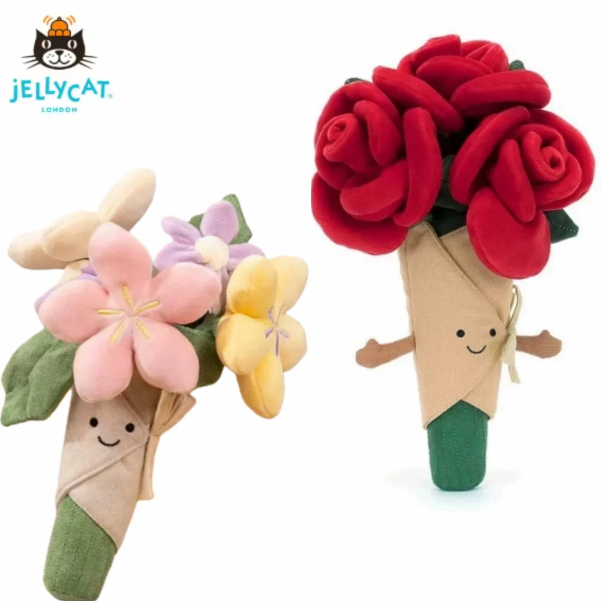 

Плюшевая игрушка-букет Jellycat, милый плюшевый куколка, подарок на день рождения, подарок на День святого Валентина для девочек