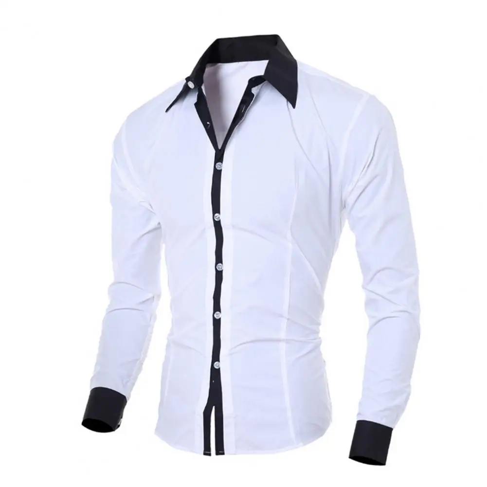 

Mens Stripes Shirts Long Sleeved Slim White Social Shirts Casual Male Clothes Business Camisa Masculina Chemise christmas shirt