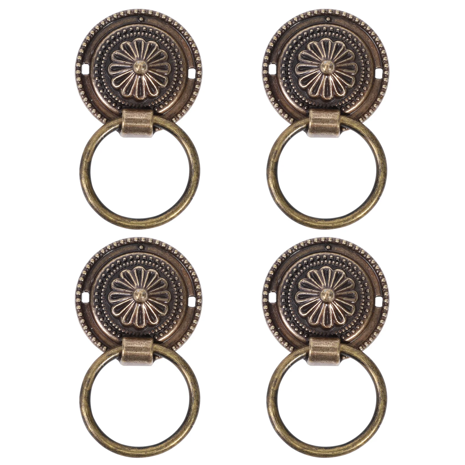 4 قطعة مقبض درج خمر مقبض كابينة الرجعية سبائك الزنك الأثاث سحب للمنزل ديكور درج استبدال خزانة