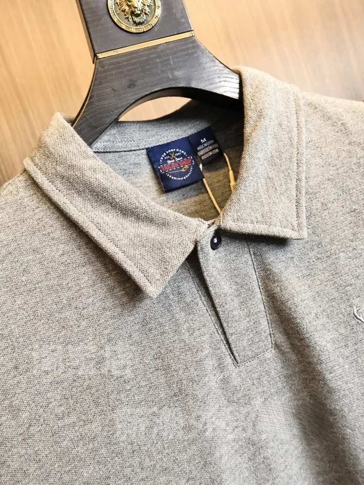 Retro American Embroidered  Shirt Short Sleeve Double-Sided Pearl Ground Fabric Skin-friendly Breathable Turn-down Collar