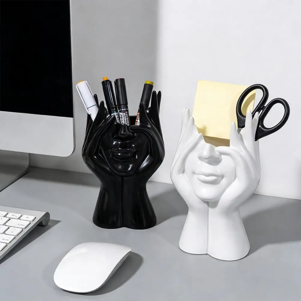 Creative Human Body Art Pen Holder Multifunctional Desktop Storage Makeup Brush Holder Office Desk Decor Creative Pen Holder