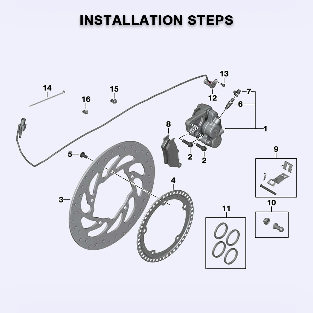 Motorcycle Wheel Speed ABS Signal Sensor Wire Accessories For BMW K1600 GT/GTL K1300GT K1200R R1200RT R1200GS ADV F900RT R NineT