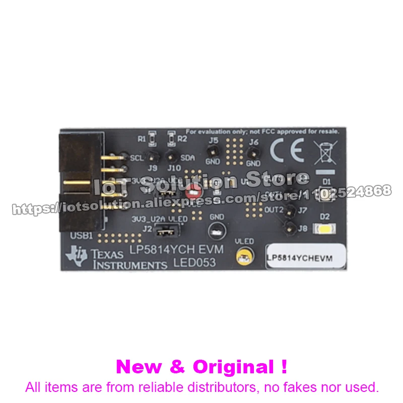 LP5814YCHEVM LP5814 evaluation module with 4-channel I2C interface RGB LED driver with auto animation control
