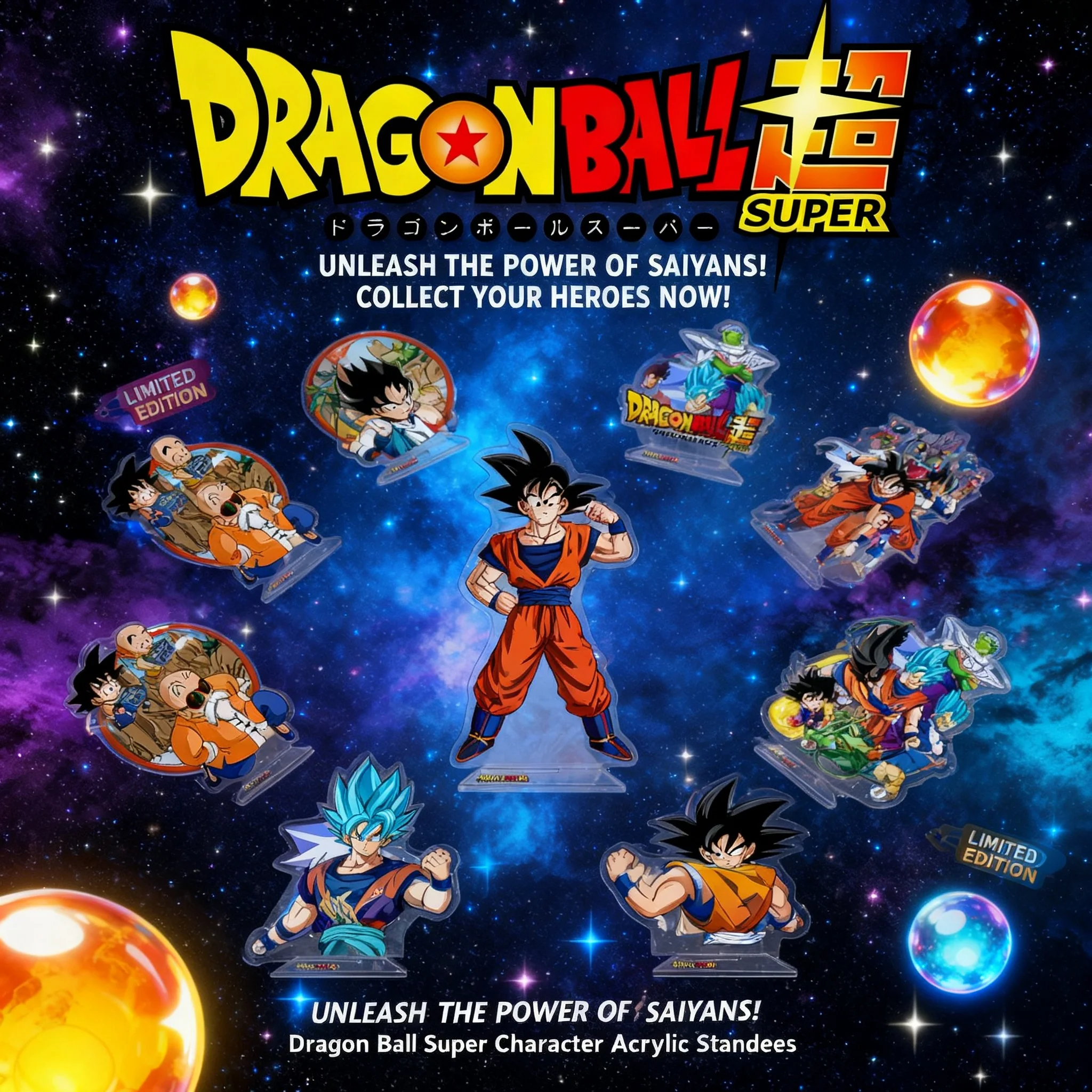 Anime Merchandise Distributors - Dragon Ball Anime-Figur Acryl-Ständer Doppelseitig Hochauflösend