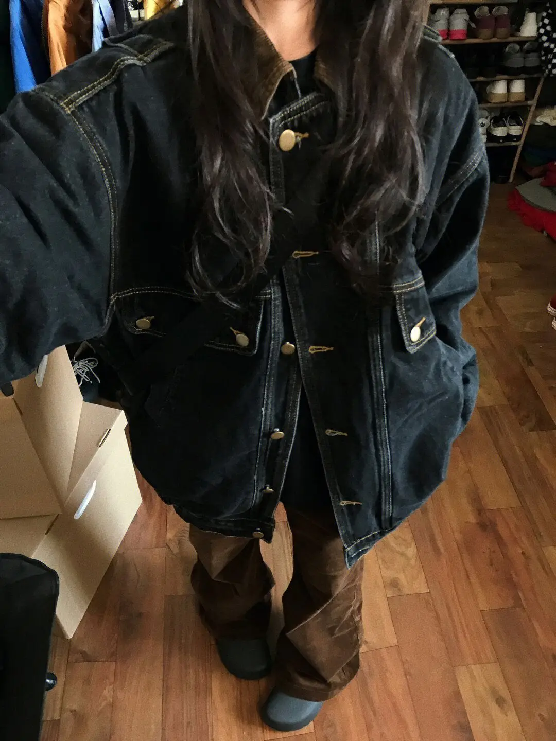 

Осенние женские куртки с меховой подкладкой для девочек с цветными блоками, большие размеры, широкая застежка, геометрический цвет, с манжетами, красивый металлик, облегающий крой