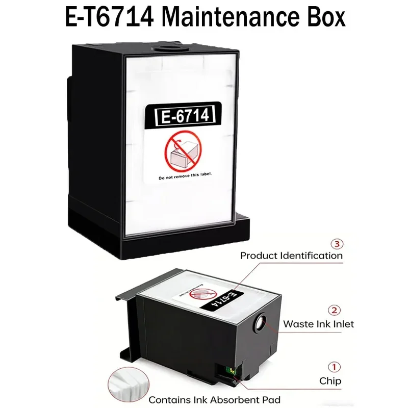 E-6714 T6714 PXMB6 C13T671400 Compatible Maintenance Box For Epson WorkForce Pro WF-C8190 WF-C869RA WF8690A C8190A PX-S7110