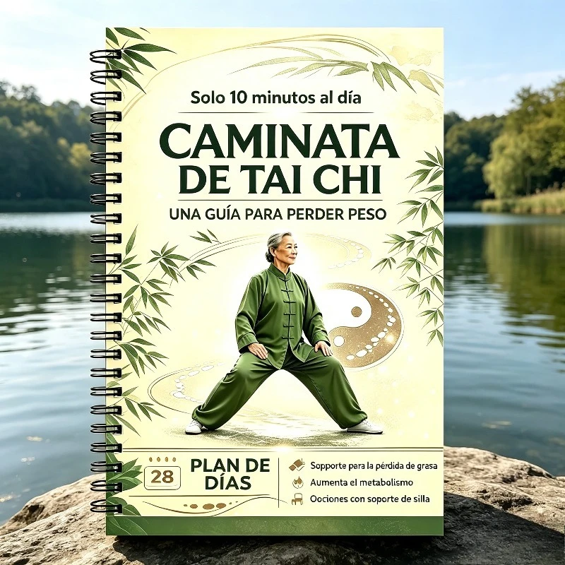 Plan de 28 Días Tai Chi Caminando para Personas Mayores | Ejercicio Suave con Soporte en Silla, Mejora Equilibrio