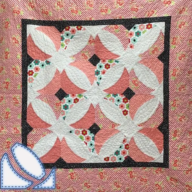 Quilting templates újrafelhasználható Buké Irtás quilting templates állítsa bel 3 Tűzött paplan Mérővessző állítsa quilting Anyagellátás számára Összevarrás gépi Riszt