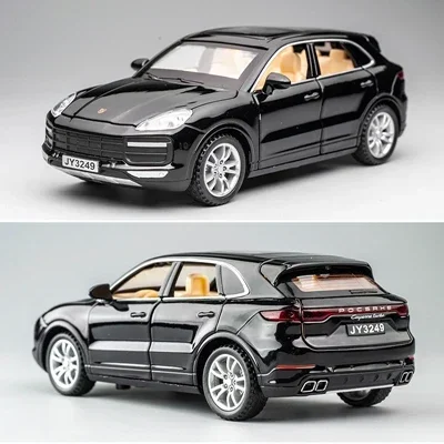 Porsche Cayenne Turbos modelo de aleación de simulación, coches de Metal en miniatura para niños, regalos para niños, Hottoys, fundido a presión,