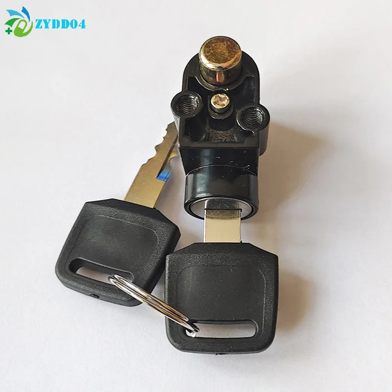● 1Pcs Electric Bicycle E-bike Electric Vehicle Battery Box Lock Front Lock Big Head Lock Vehicle Anti-theft Lock Battery Lock