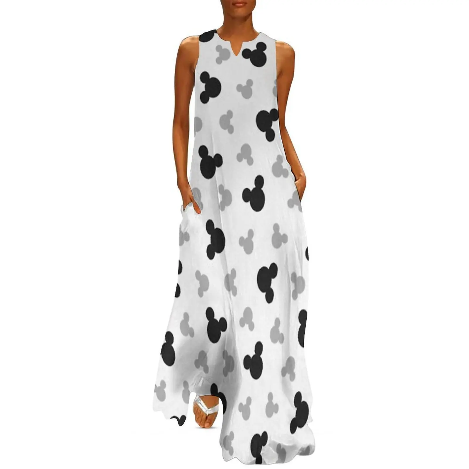 

The Mouse (Papercraft) (White) Long Dress women evening dress Women dresses summer Woman clothes summer dresses women 2025
