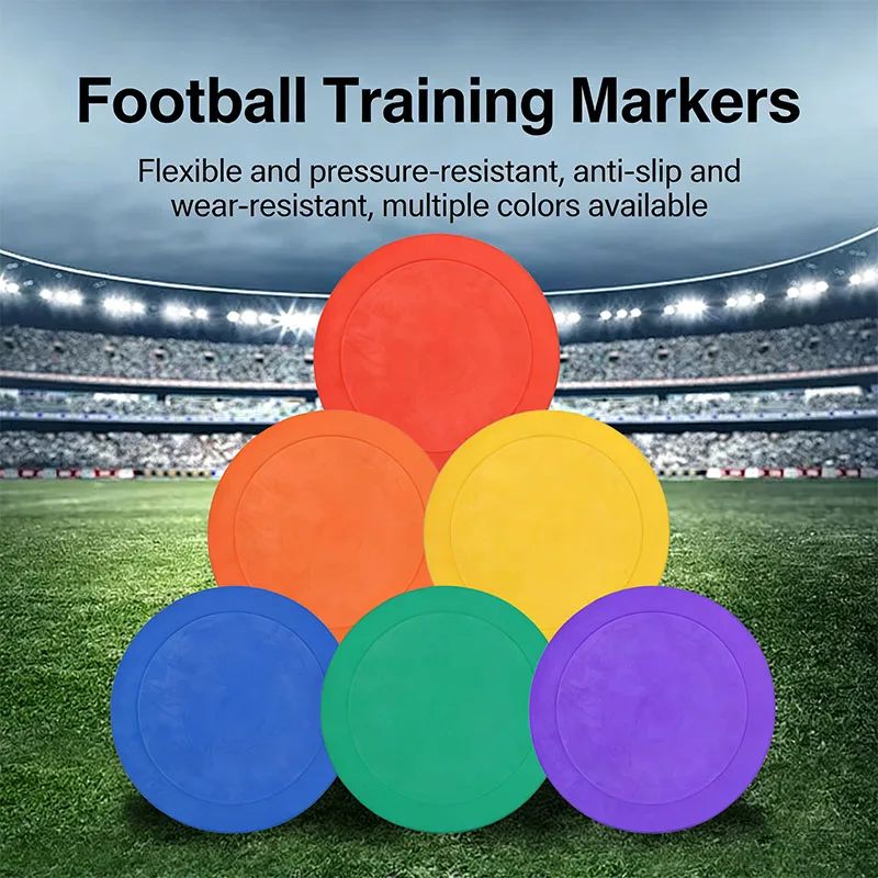 

10Pcs 23cm Thickened Flat Football Training Discs Agility Soccer Cones Outdoor Training Equipment
