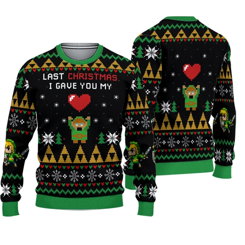 

Fashion Jesus Ugly Christmas Sweater For Man Women Clothes Hip Hop Party Men Sweatshirts Casual Pullovers Beers Tracksuit Tops