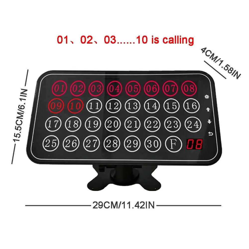 Wireless Caregiver Pager Nurse Calling System 1000+ft Call Bell Patients With 1 Receiver 10 Caregiver Call Buttons for Clinic