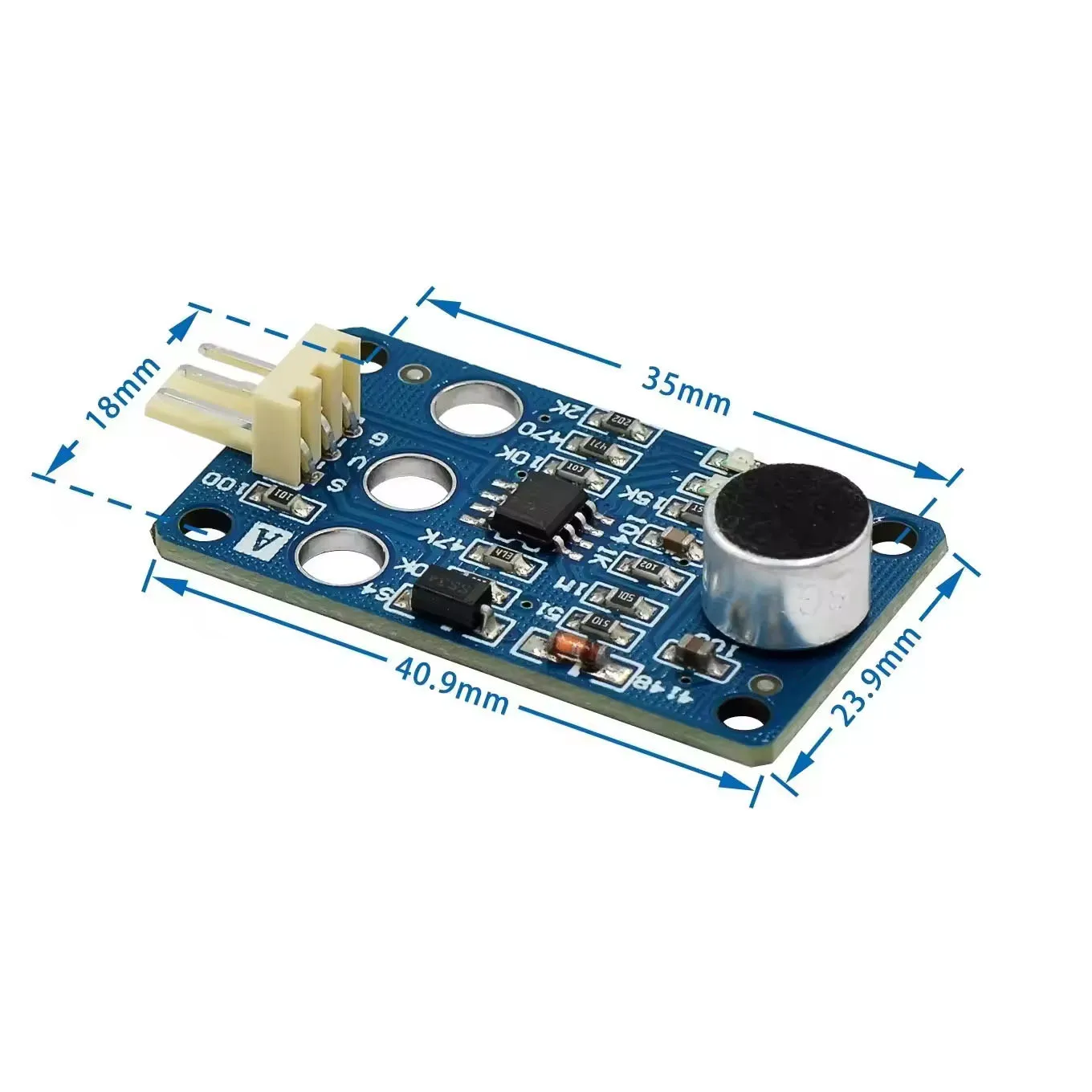 1~50Pcs LM2904 Sound Intensity Detection Module Noise Voice Control Sensor Microphone Module Analog Decibel Detection Sensor