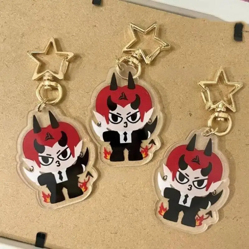 Thai TV Series Love By Chance Perthsanta Perth Saint Cosplay Keychain Acrylic Pendant Keyring Key Chain Bag Accessories Gift