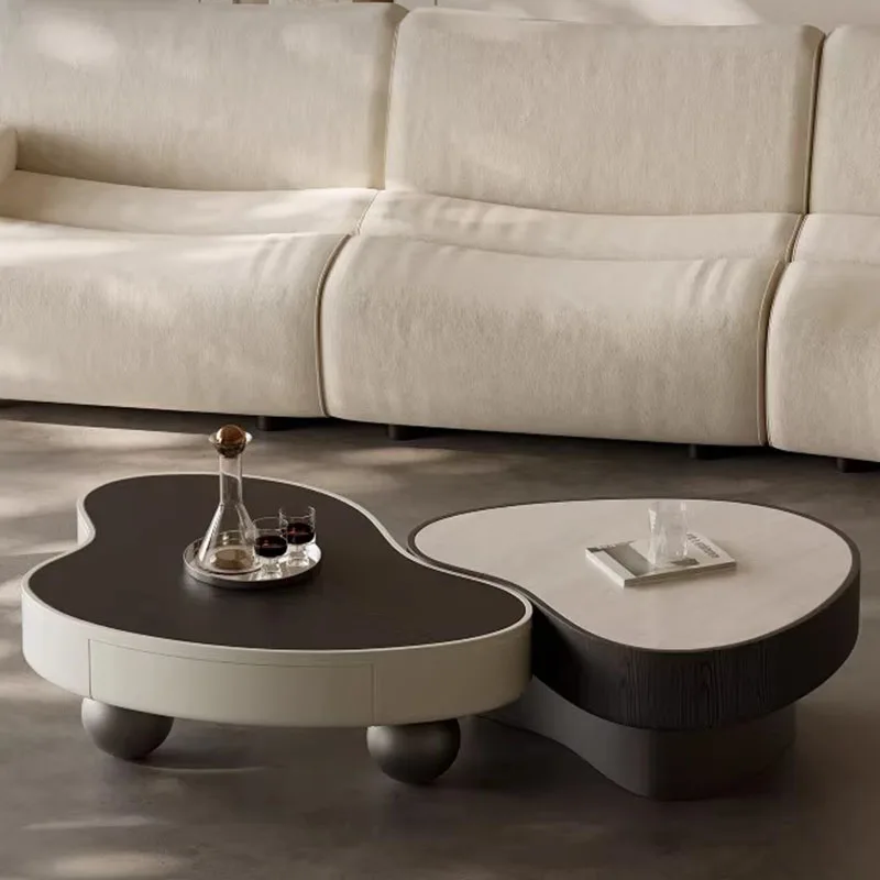 

Unique Living Room Coffee Table Decoration Modern Designer Space Saving Side Table Wood Cheap Mesa Auxiliar Salon Furniture