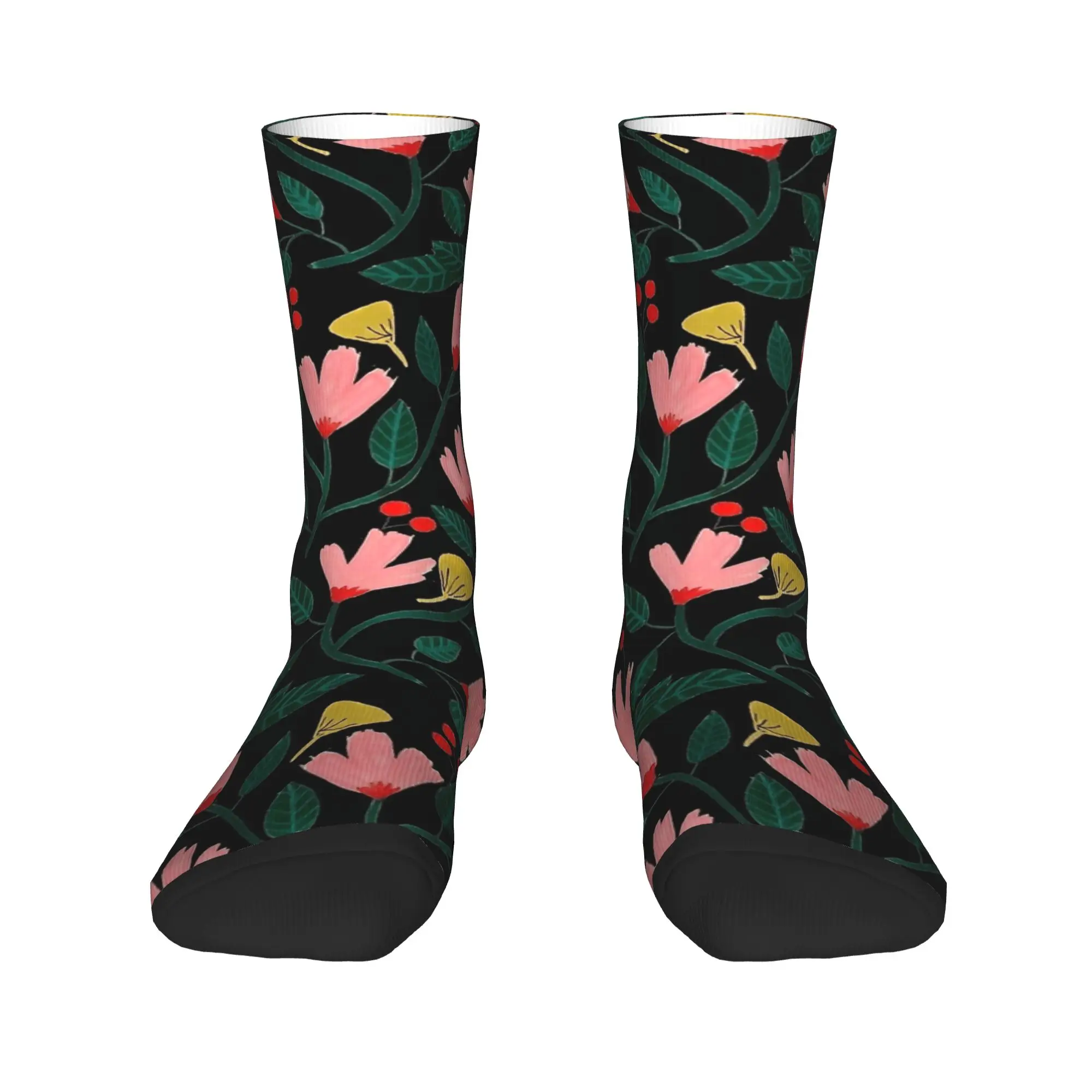 Rośliny i Wiosenne Skarpetki Skarpetki Codzienne na Zamówienie Jesienne Skarpetki Antypoślizgowe Skarpetki dla Dorosłych Mężczyzn Wysokiej Jakości Skarpetki Outdoorowe