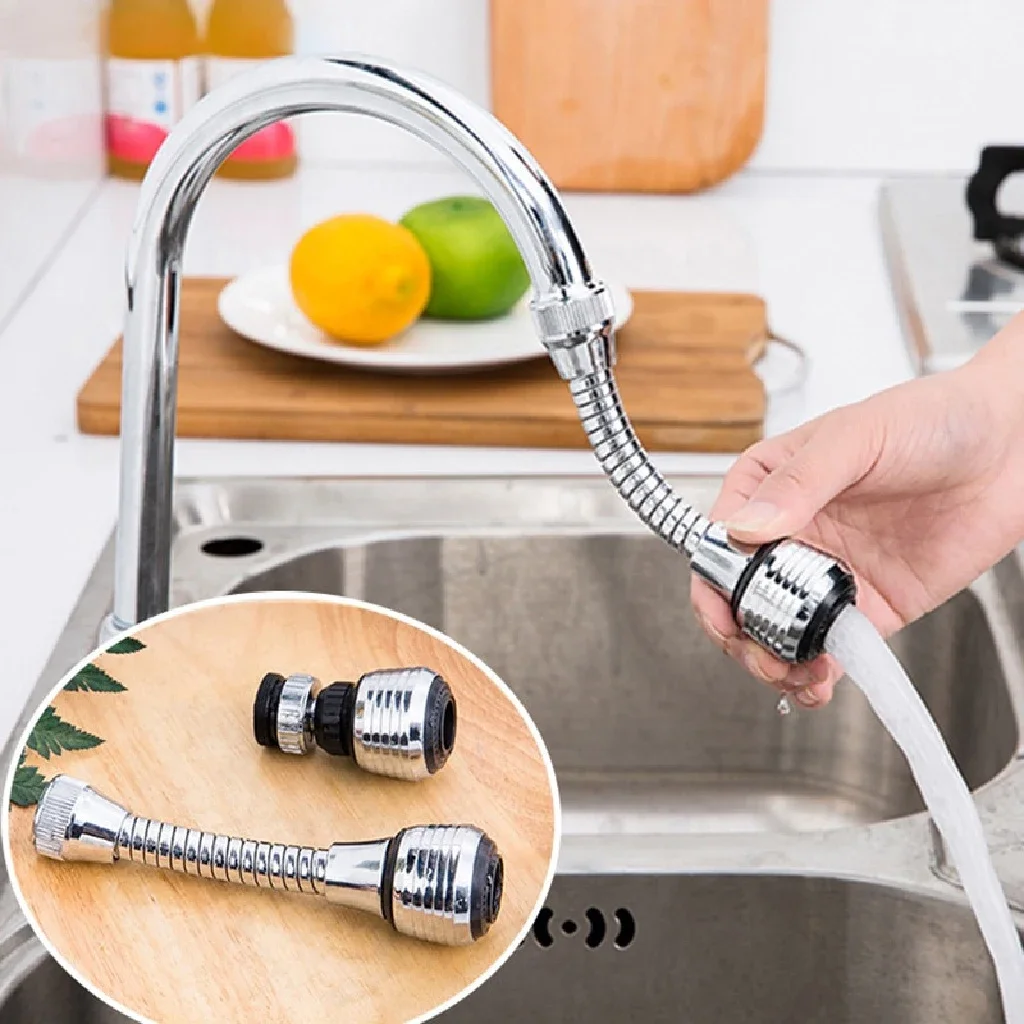 Kitchen Gadgets 2 Modes 360 Rotatable Bubbler High Pressure Faucet Extender Water Saving Bathroom Kitchen Accessories Supplies