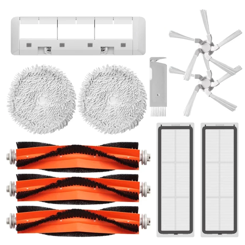 메인 사이드 브러시 커버 걸레 넝마 액세서리 샤오미 Dreame W10 W10 Pro 진공 청소기 먼지 상자 부품 교체