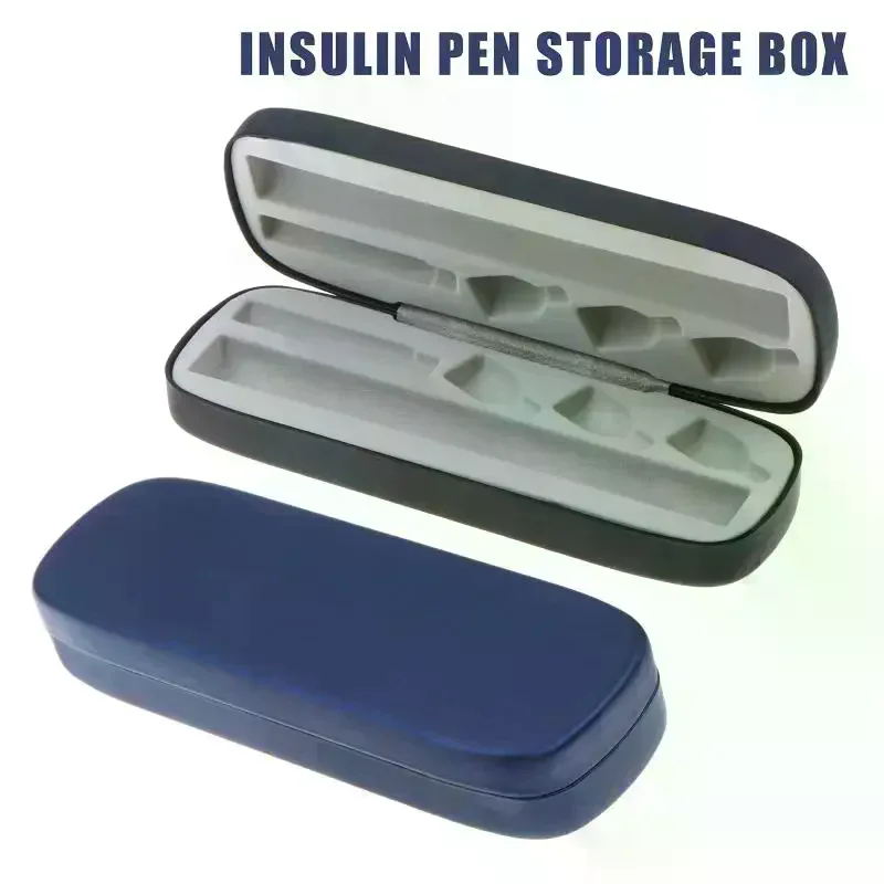 Compact EVA Insulin Pen Storage Case, Matte Portable Injection Pen Box, Multifunctional Cosmetic Pen Carry Organizer