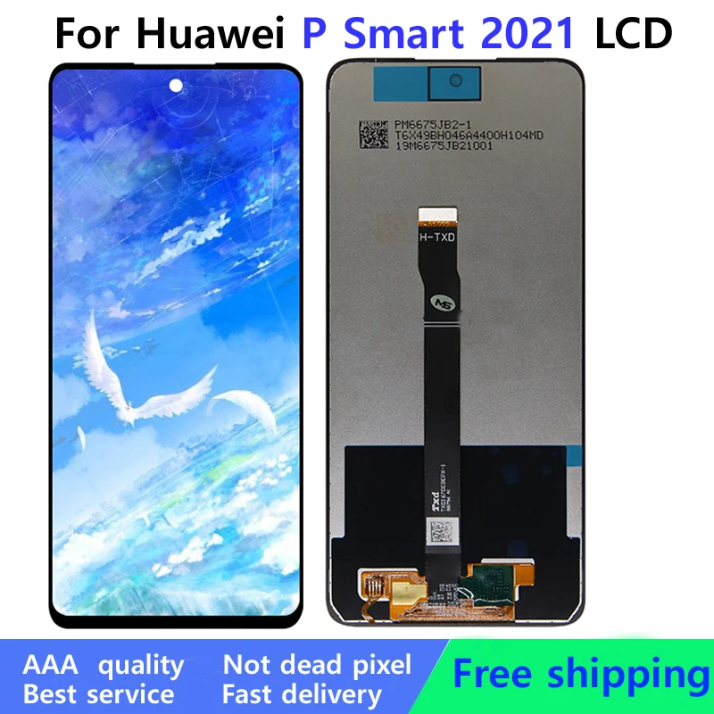 For Huawei P Smart 2021 LCD Display Touch Screen Digitizer Assembly With Frame PPA-LX1 PPA-LX2 LCD Screen Replace Parts