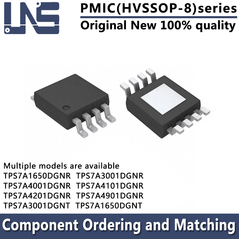 1PCS TPS7A1650DGNR TPS7A3001DGNR TPS7A4001DGNR TPS7A4101DGNR TPS7A4201DGNR TPS7A4901DGNR TPS7A3001DGNT HVSSOP-8 PMIC