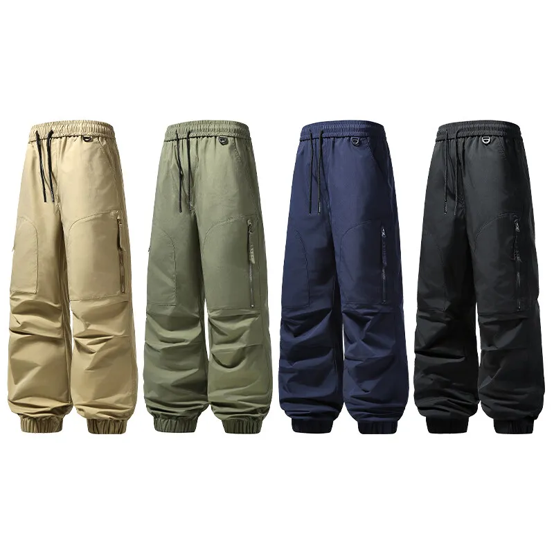 Pantalon Cargo vert militaire classique pour hommes, coupe ample, Design, jogging, Streetwear, printemps été 2025