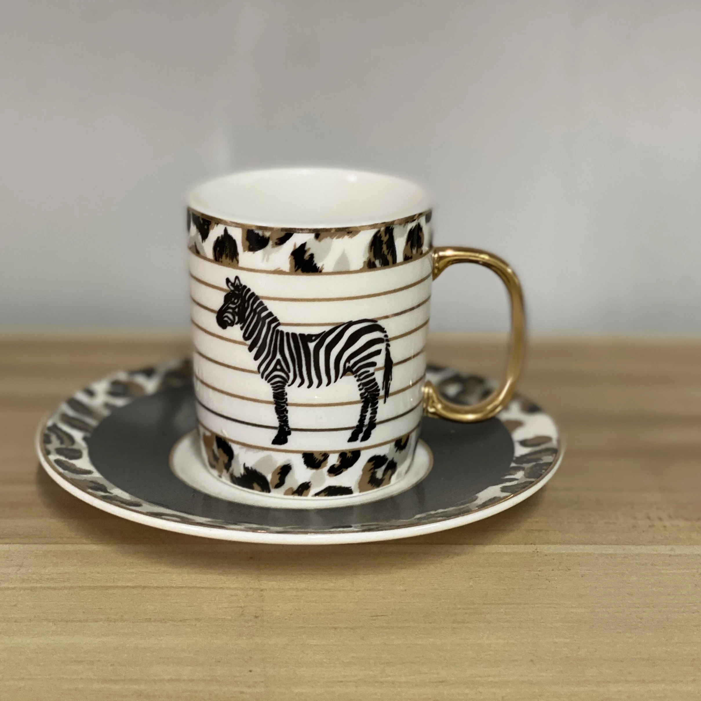 Turkey Features Zebra High Temperature Resistant Tea Cup Espresso Cup Set Coffee Cup 90ml
