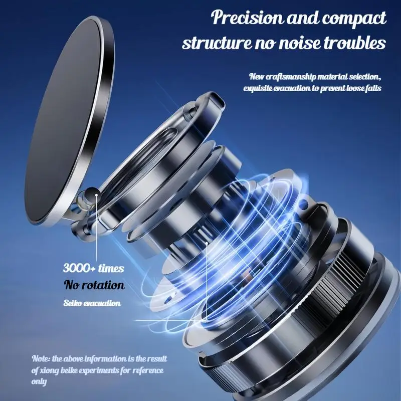 360 °   真空磁気電話ホルダー Magsafe 吸引ジム/ミラー/シャワー/滑らかな表面強力な吸盤自動車電話ホルダー