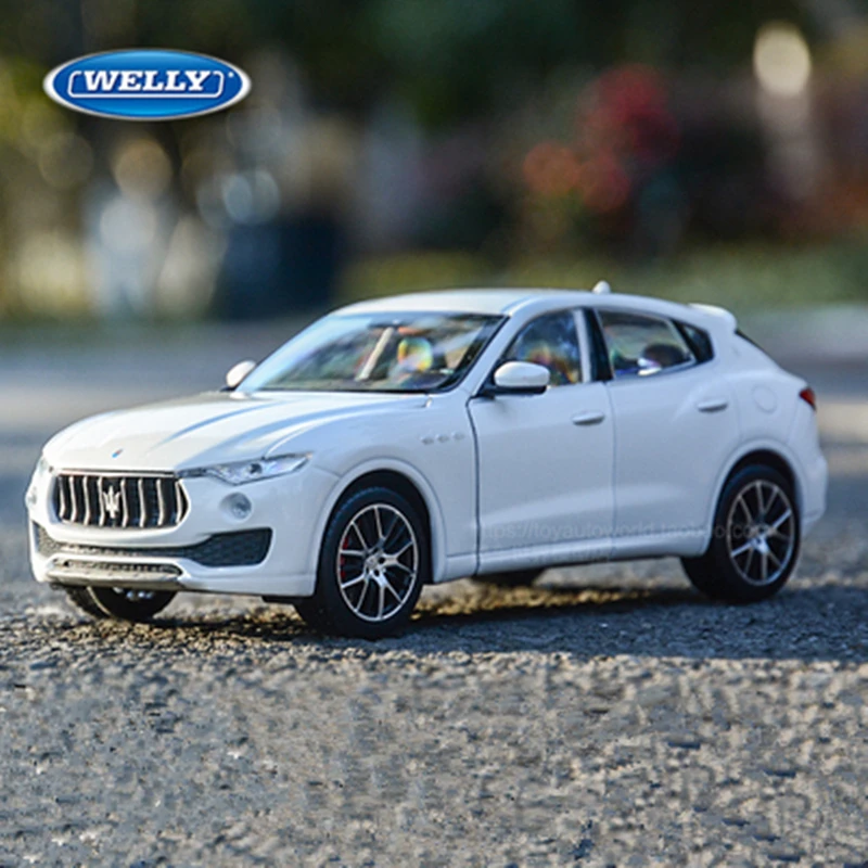 WELLY 1:24 Maserati Levante SUV Alloy Car Model Diecast Metal Toy Sports Car Model High Simulation Collection Toy Gift