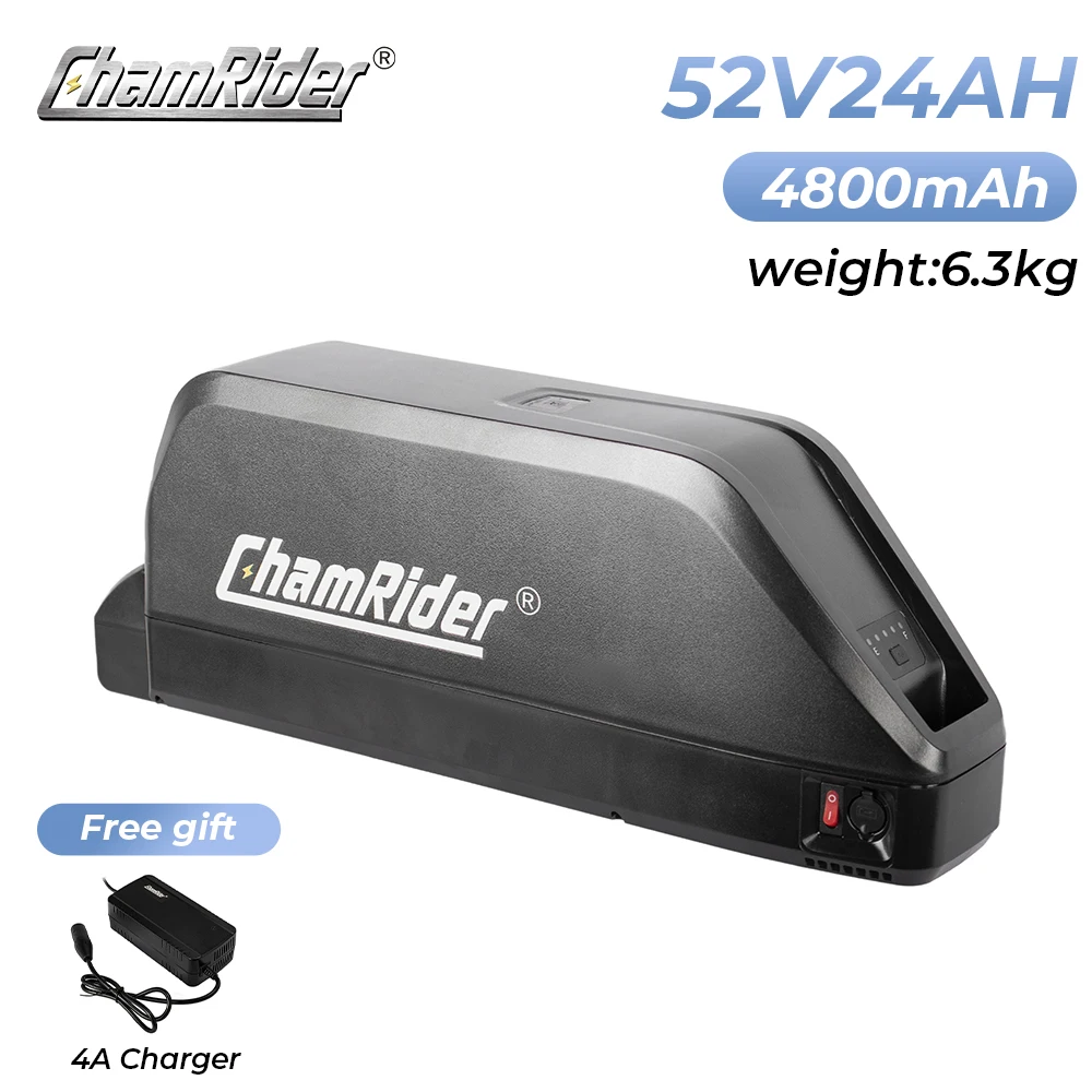 Originele 48V Elektrische Accu 52V E-bike Accu Polly Downtube Chamrider BMS 350W 500W 750W 1000W 21700 Cel BBS02 BBS03 BBSHD