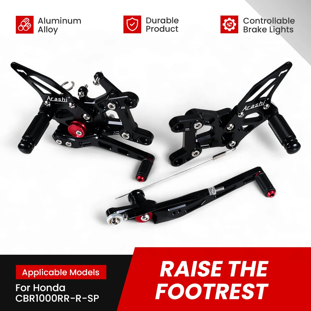 

High Quality Motorcycle Adjustable Rearset Footrests Foot Pegs Pedals Rear Set For HONDA CBR1000RR/R/SP 2021 2022 2023 2024 2025